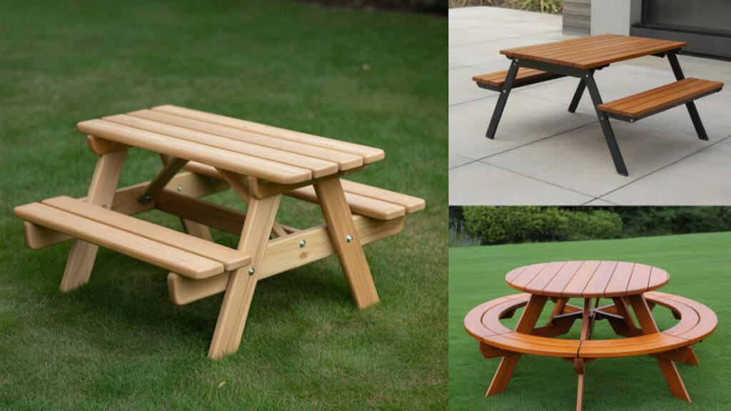 Die picknicktafel kiezen varianten voor kinderen inklapbare modellen en ronde tafels
