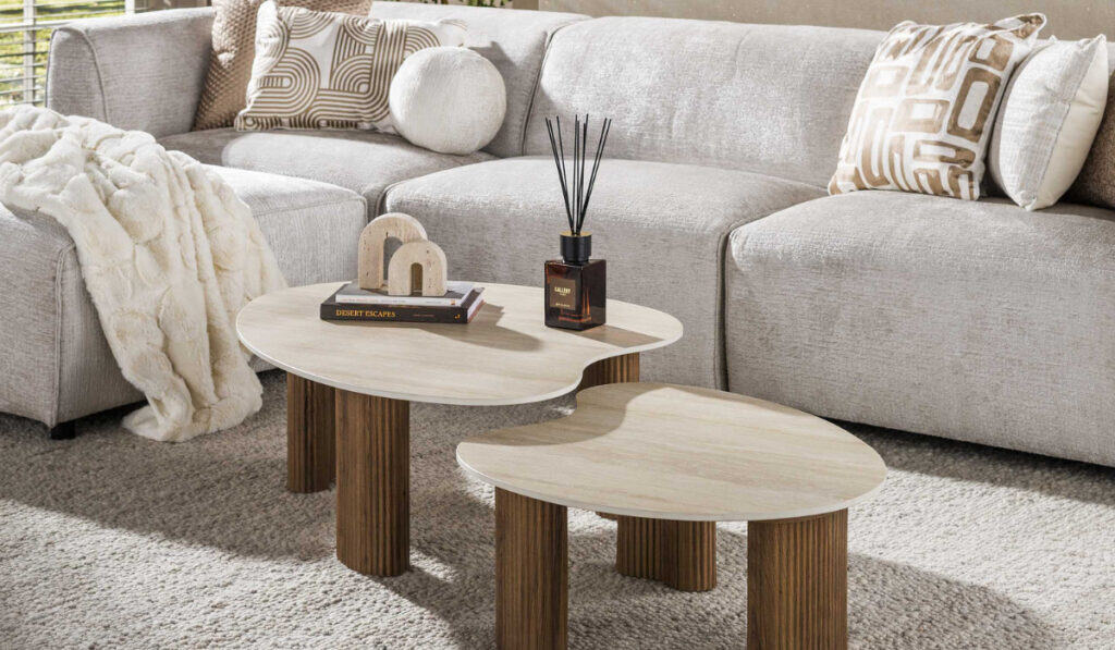 Organische salontafel: woonkamer inspiratie & trends 2026